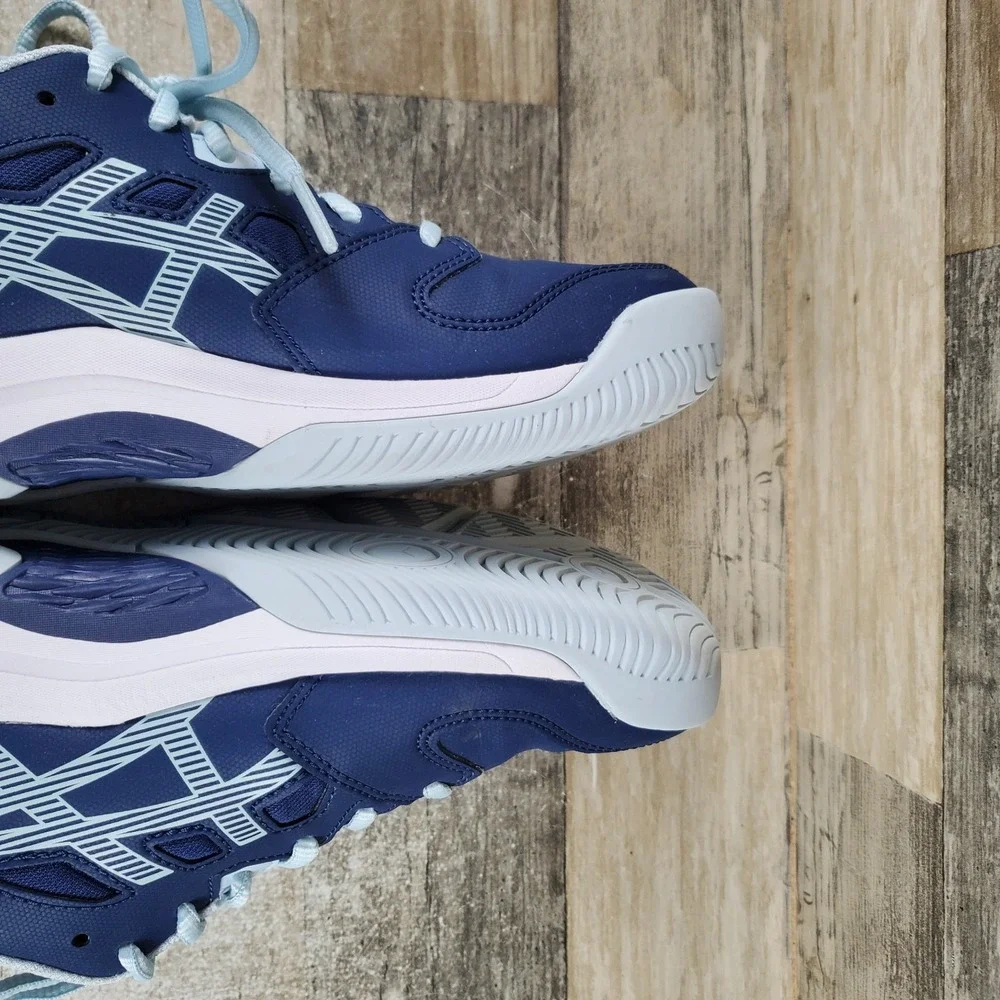 ASICS GEL-Renma Womens Shoe Sz 7 Running Indigo Blue Sky Leather Lace Up Sneaker